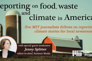 The logo for the event with a farm in the background 