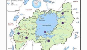 Map showing Lake Victoria Basin (LVB) of East Africa